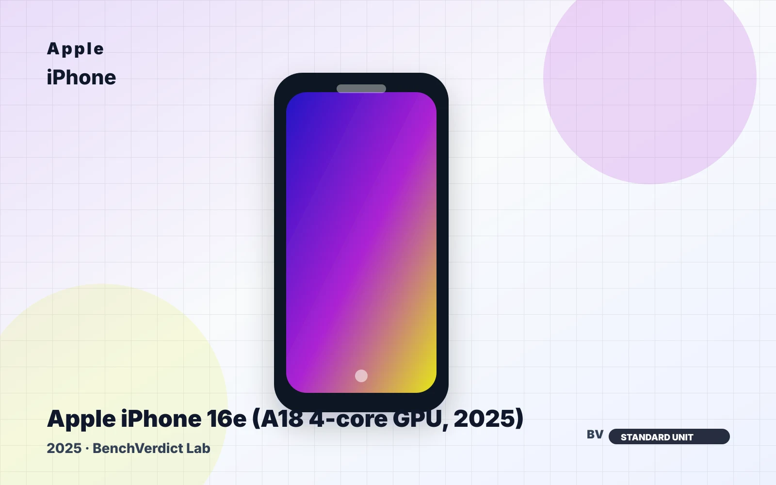 Apple Apple iPhone 16e (A18 4-core GPU, 2025)