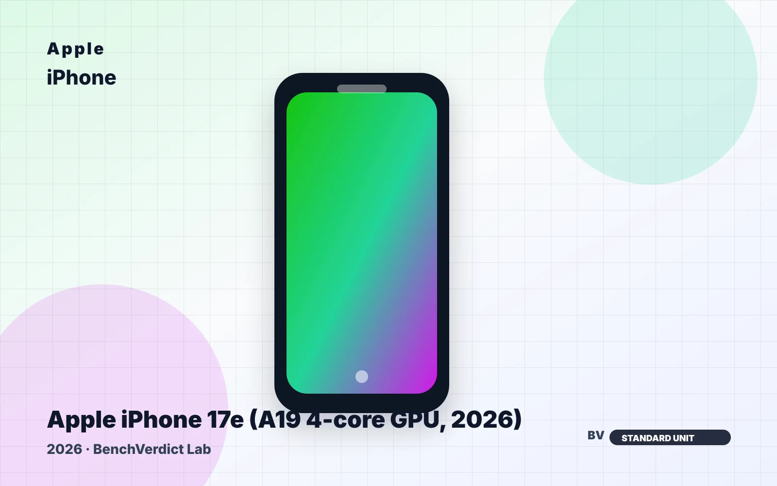 Apple Apple iPhone 17e (A19 4-core GPU, 2026)