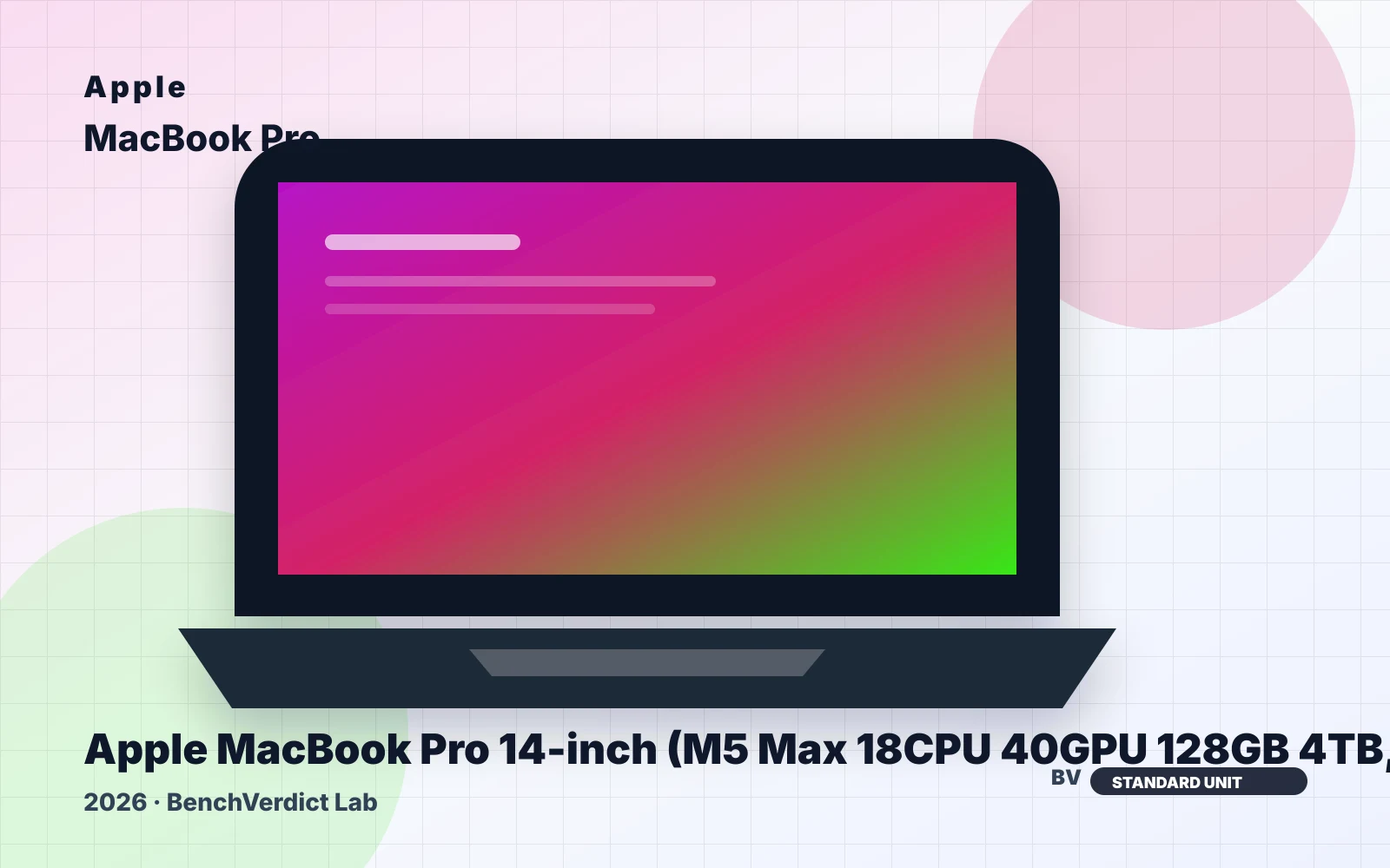 Apple Apple MacBook Pro 14-inch (M5 Max 18CPU 40GPU 128GB 4TB, 2026)