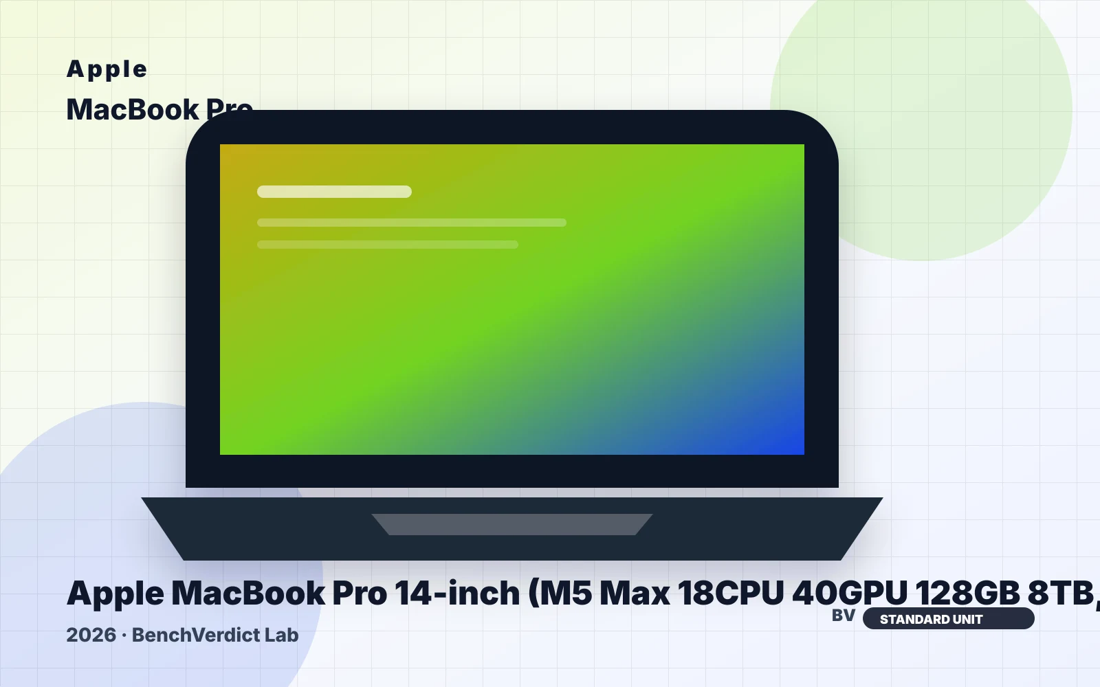 Apple Apple MacBook Pro 14-inch (M5 Max 18CPU 40GPU 128GB 8TB, 2026)